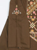 Velvour Girls Cotton Embroidered Stitched 2-Piece Suit-VG159-B