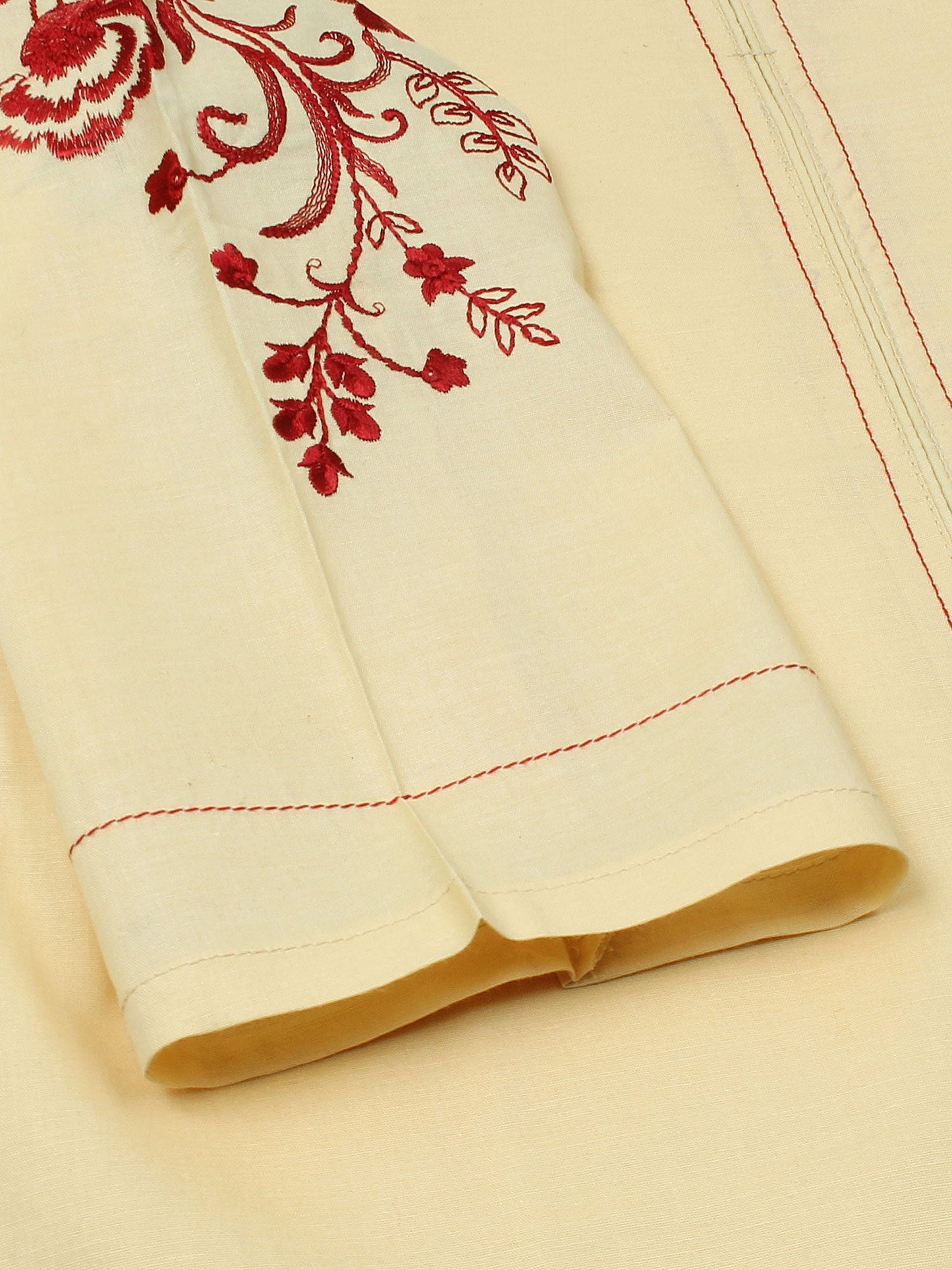 Velvour Girls Cotton Embroidered Stitched Tunic-VG105-B