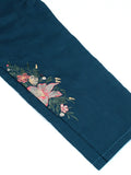 Velvour Girls Cotton Embroidered Stitched 2-Piece Suit- VG78-D