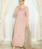 Allure By IH Fashion Calling Raw Silk Embellished Stitched 3-Piece Suit-May