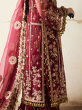 Hussain Rehar Organza Embroidered Unstitched 3-Piece Suit-Aabni