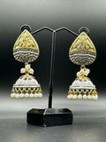 H&A Jewellery Dual Tone Handmade Brass Oxidized Jhumka