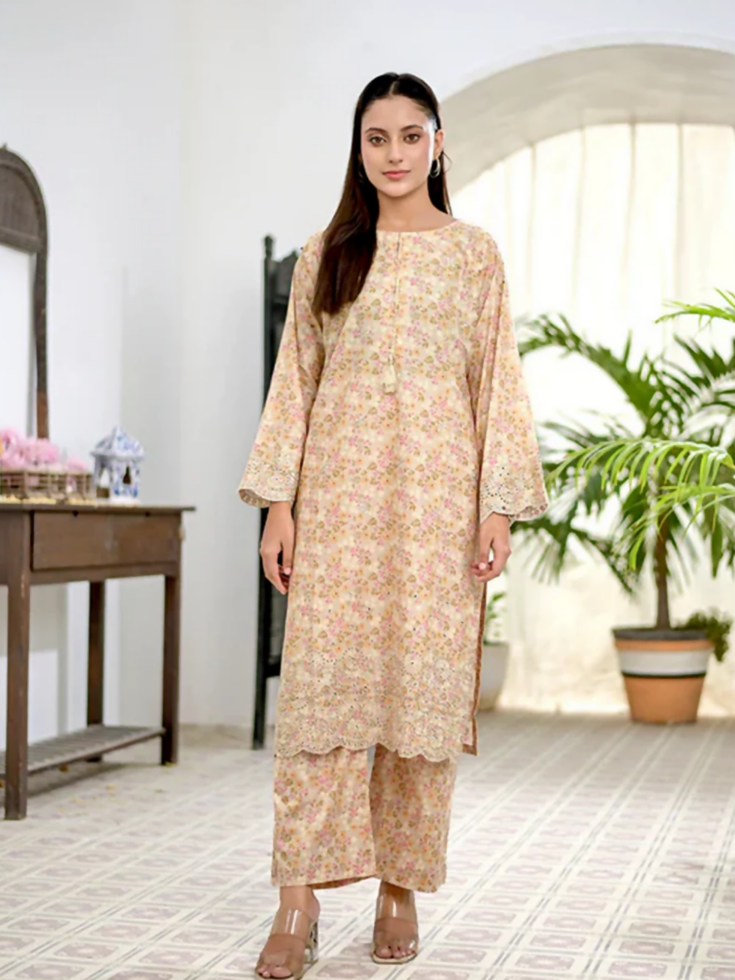MAK Fashion Lawn Embroidered Co-Ord Set-Elena