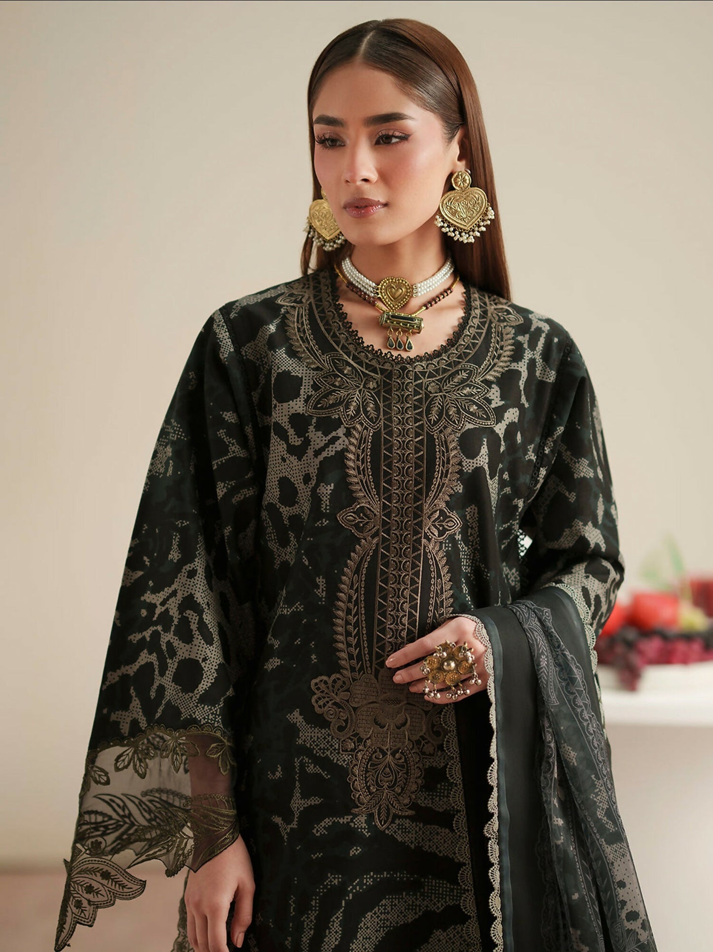 Binilyas Jojo Summer'26 Lawn Embroidered Unstitched 3-Piece Suit-82A
