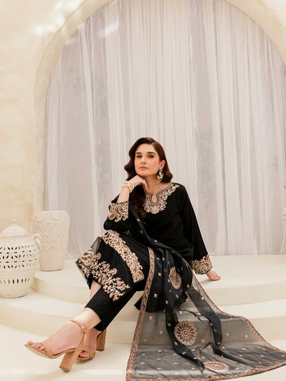 Panache Apparel Lawn Embroidered Stitched 2-Piece Suit-Coco