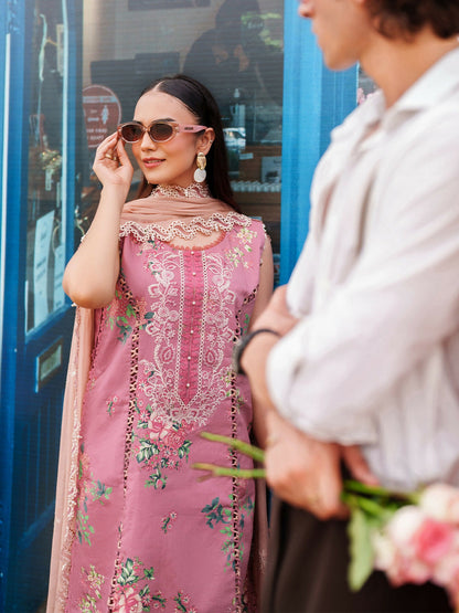 Parishay Ivy Bloom Viscose Embroidered Stitched 3-Piece Suit-IW-05