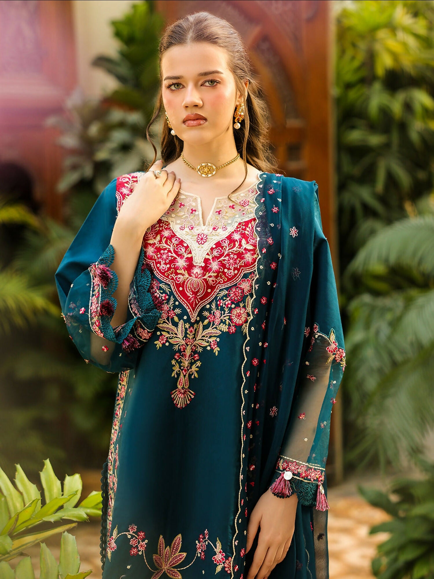 Mahnur Shanaya Vol 2 Lawn Embroidered Unstitched 3-Piece Suit-SH-08
