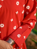 Kachy Dhaagy Cotton Embroidered Stitched 2-Piece Suit-Ayra