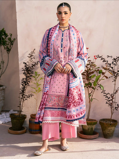 Binilyas Kotrai Embroidered Unstitched 3-Piece Suit-796 - A