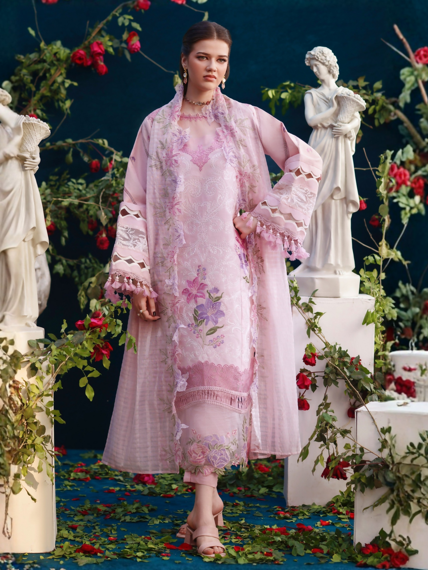 Parishay Summer Queen Lawn Embroidered Unstitched 3-Piece Suit-SQ-14