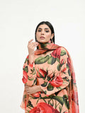 Imran Aftab Valentine's Day Raw Silk Printed Unstitched 3-Piece Suit-IAVD 05