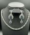H&A Jewellery One Carat Silver Rhodium Plated Jewellery Set