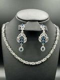 H&A Jewellery One Carat Silver Rhodium Plated Jewellery Set