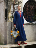 Jugnu by Hussain Rehar Womenswear SS/24 Cotton Embroidered Shirt-Luxe