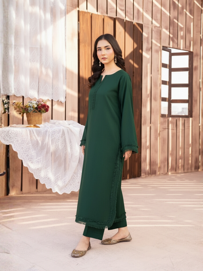 Panache Apparel Winter Core Linen Stitched Suit-Flurry