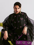 Hussain Rehar Candy Soap Raw Silk Embellished Stitched 3-Piece Suit-Casse