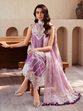 Binilyas Mehroze Luxury Lawn Embroidered Unstitched 3-Piece Suit-96 - A