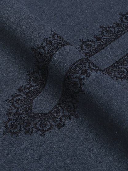 Fabrich Men Khaddar Cutwork Embroidered Unstitched Shalwar Kameez-GTS-KB-014