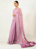 Imran Aftab Chiffon Printed Unstitched Saree-IASC 12