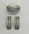 H&A Jewellery Dual Tone Stud Earrings and Ring Set