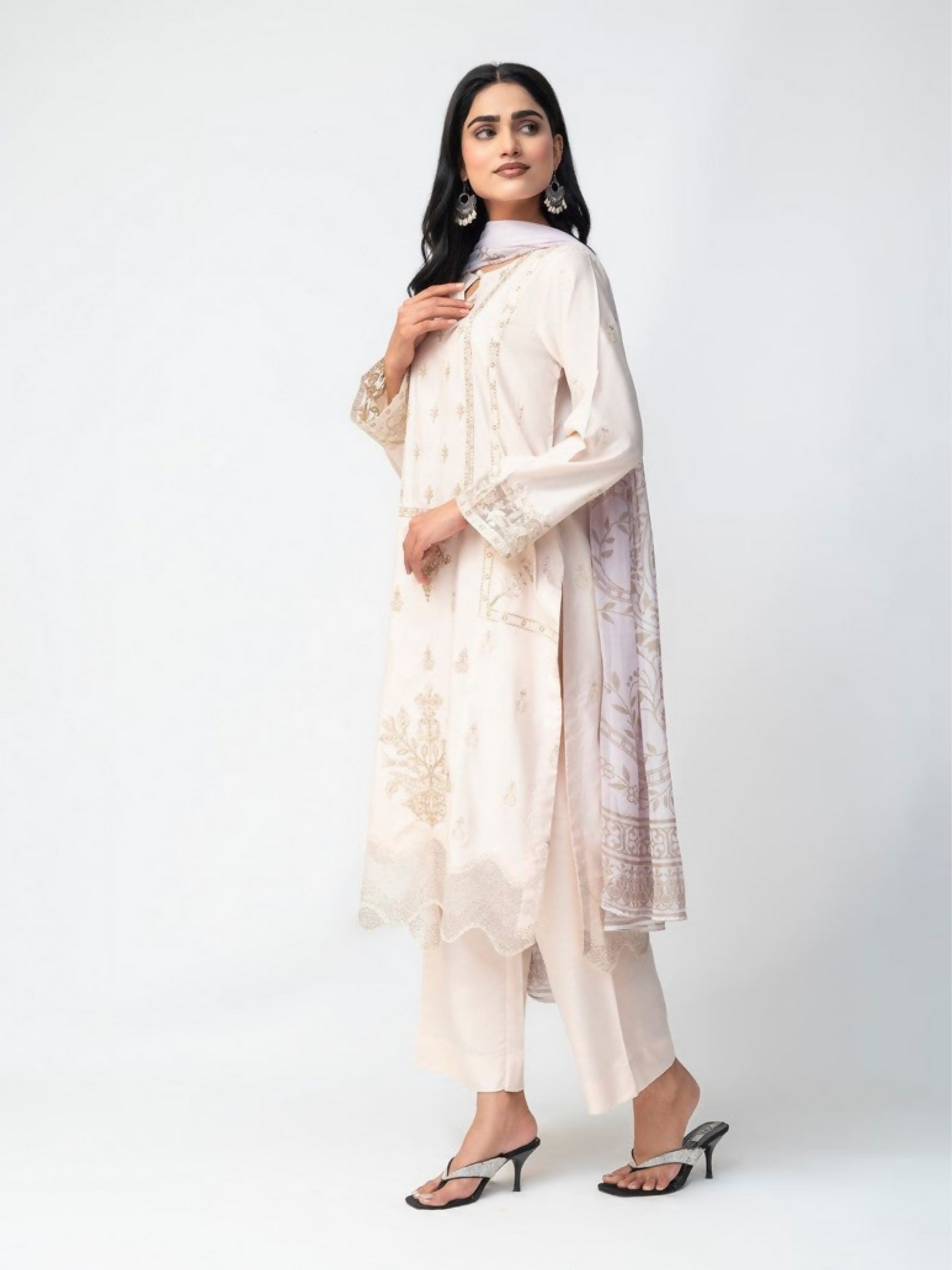 Imran Aftab Winter'25 Khaddar Embroidered Stitched 3-Piece Suit-IAKC-UF-20