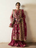 Hussain Rehar Organza Embroidered Unstitched 3-Piece Suit-Aabni
