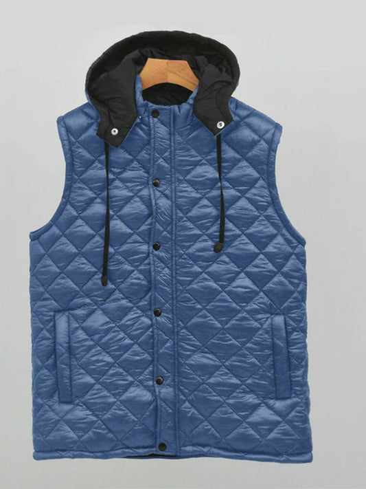 Removeable Hood Ultralight Puffer Gillet-13117