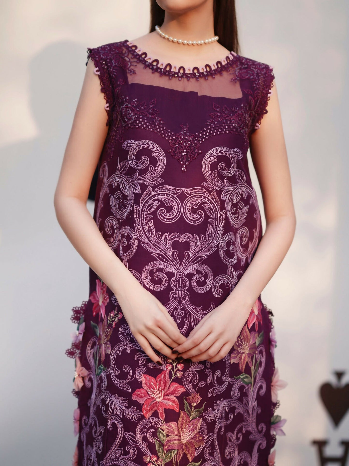 Parishay Summer Queen Lawn Embroidered Unstitched 3-Piece Suit-SQ-07