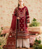 Mahnur Kaia Slub Linen Embroidered Unstitched 3-Piece Suit-K- 12