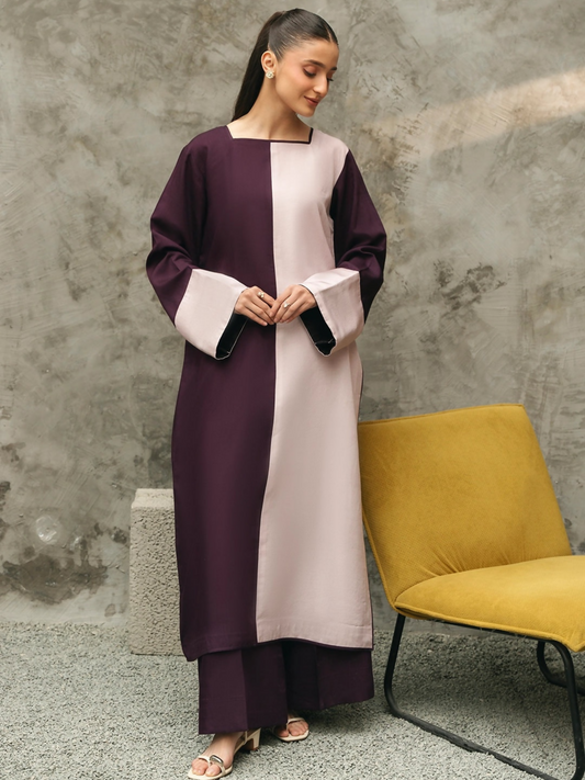 Mannat Clothing Suave Edit Raw Silk Co-Ord Set-Chroma