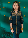 Velvour Girls Cotton Embroidered Stitched 2-Piece Suit- VG77-B