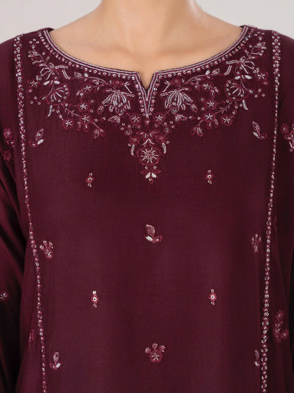 Stylish Collection Aaraish Linen Embroidered Stitched 2-Piece Suit-Lara