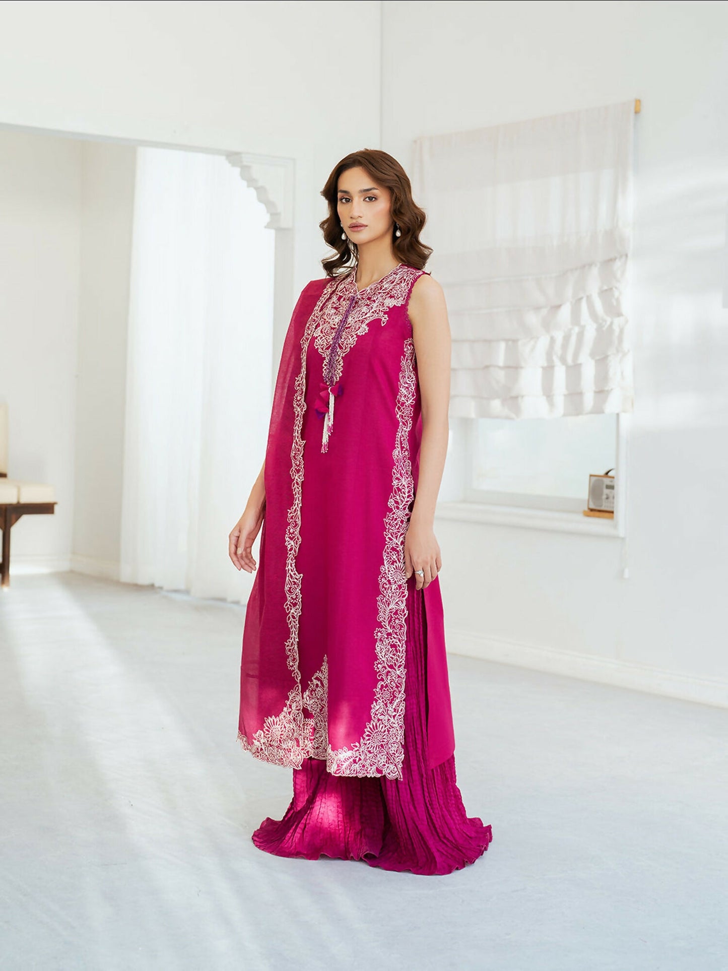 Mahnur Sera Pret'26 Lawn Embroidered Unstitched 3-Piece Suit-SP-10