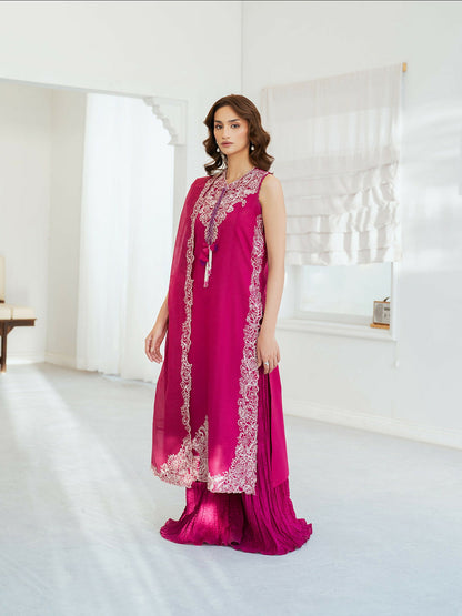 Mahnur Sera Pret'26 Lawn Embroidered Unstitched 3-Piece Suit-SP-10