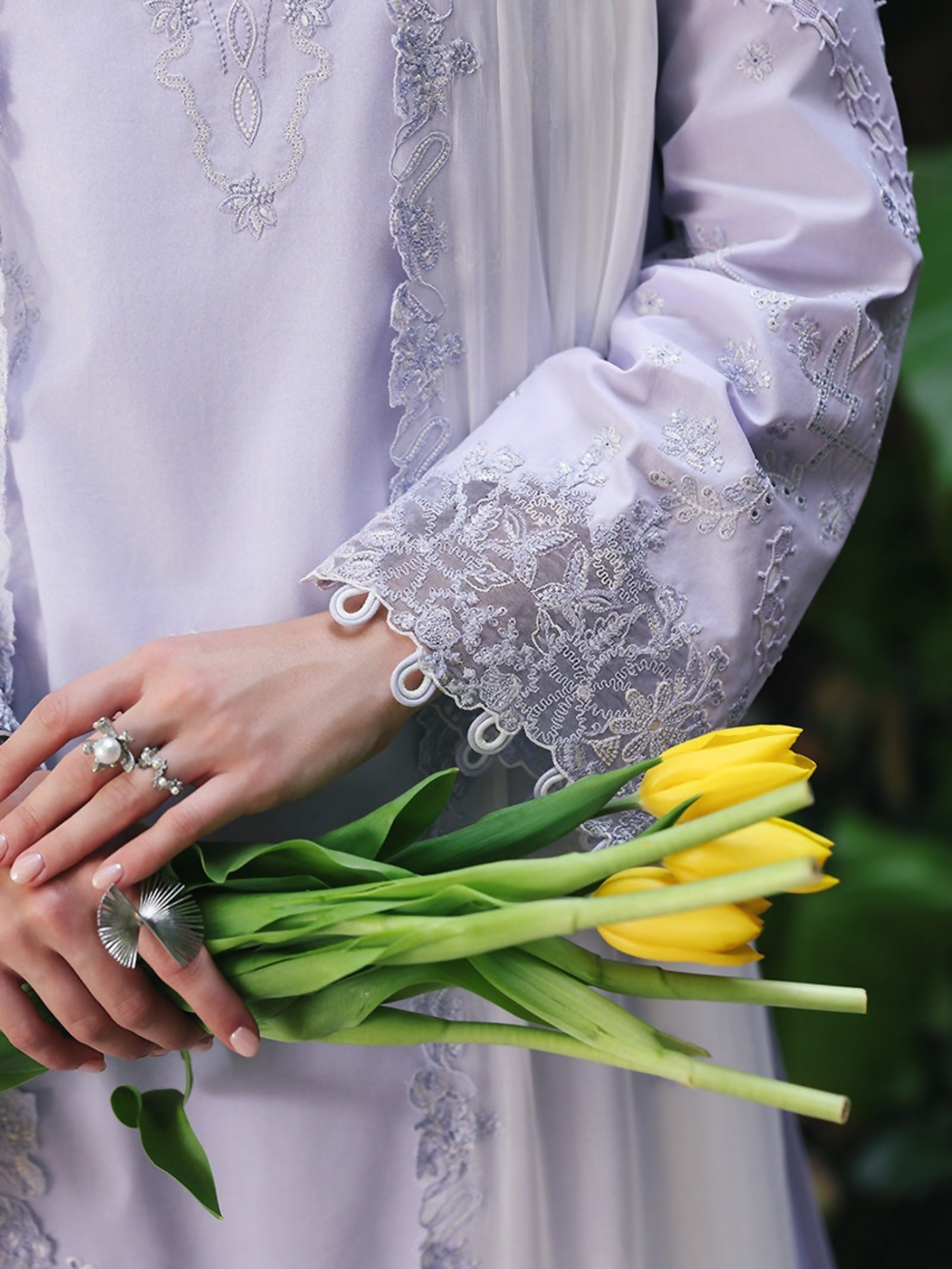 Qalamkar Qline Lawn Drop-1 Embroidered Unstitched 3-Piece Suit-RP-14-Aleen