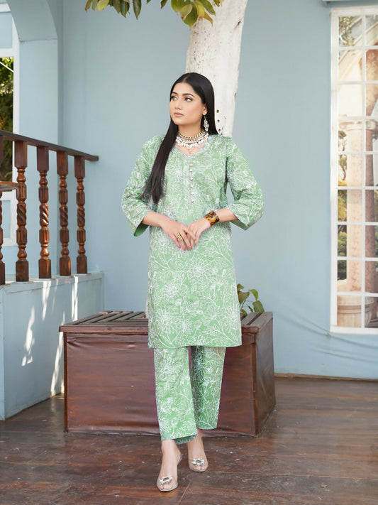 Stylish Collection Aarish Linen Printed Co-Ord Set-Bismal