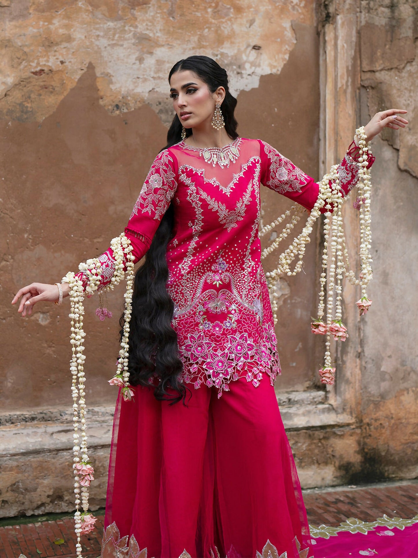 Parishay Ranibagh Luxury Formals Organza Embroidered Stitched 3-Piece Suit-Gul Bahaar