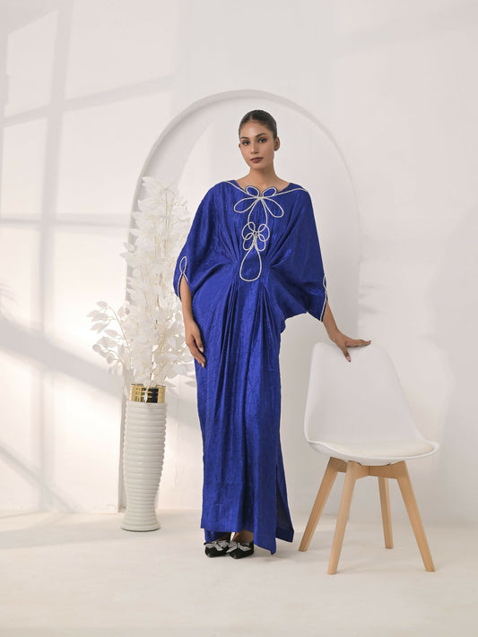 Ruby's Couture The Luxe Edit Pure Crush Silk Embellished Kaftan Set-Heer