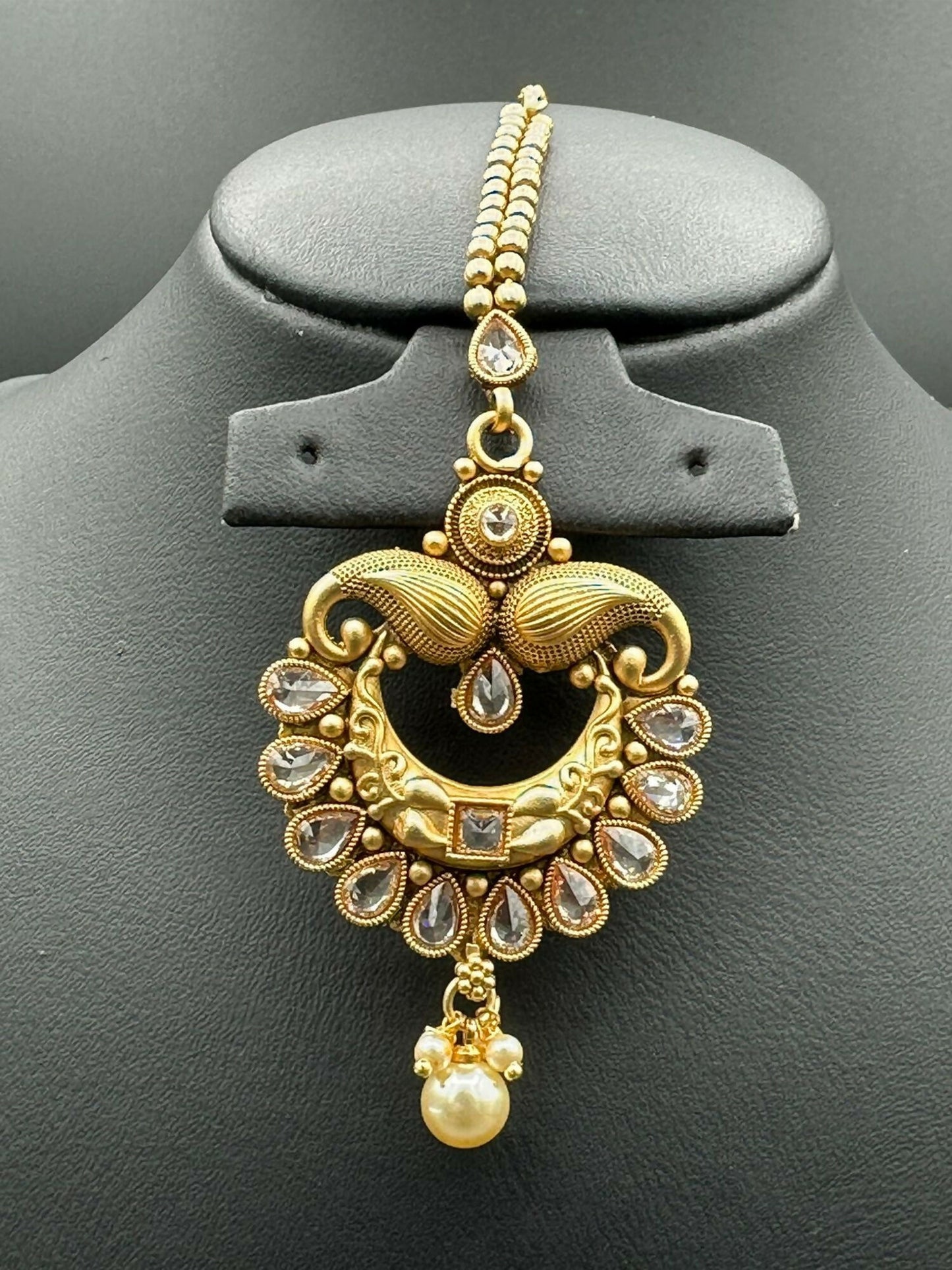 H&A Jewellery Indian Rajwari Gold Plated Maang Tikka