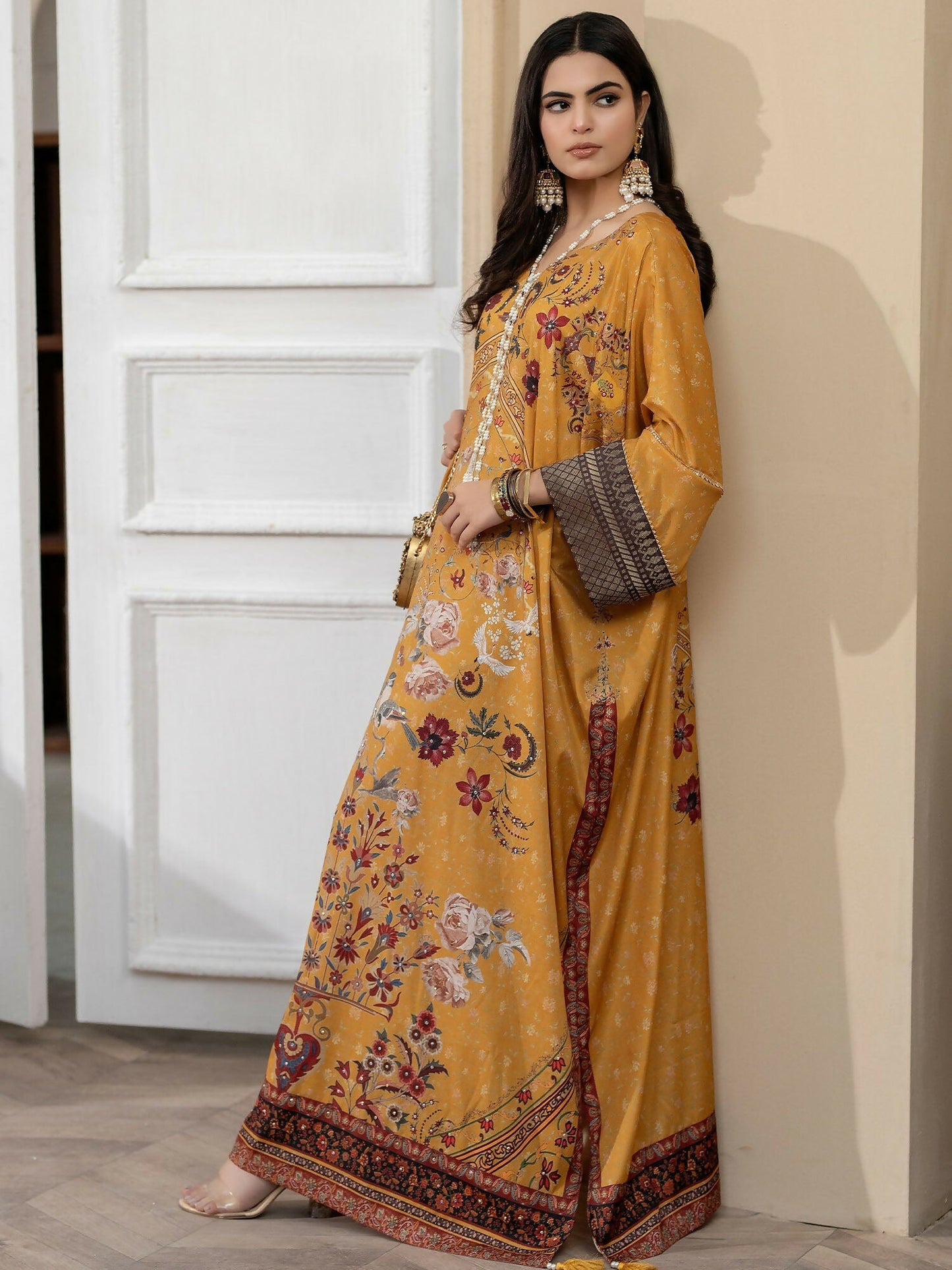 Shiza Hassan Miha Luxury Pret Pure Grip Embellished 1-Piece Kaftan-Alora