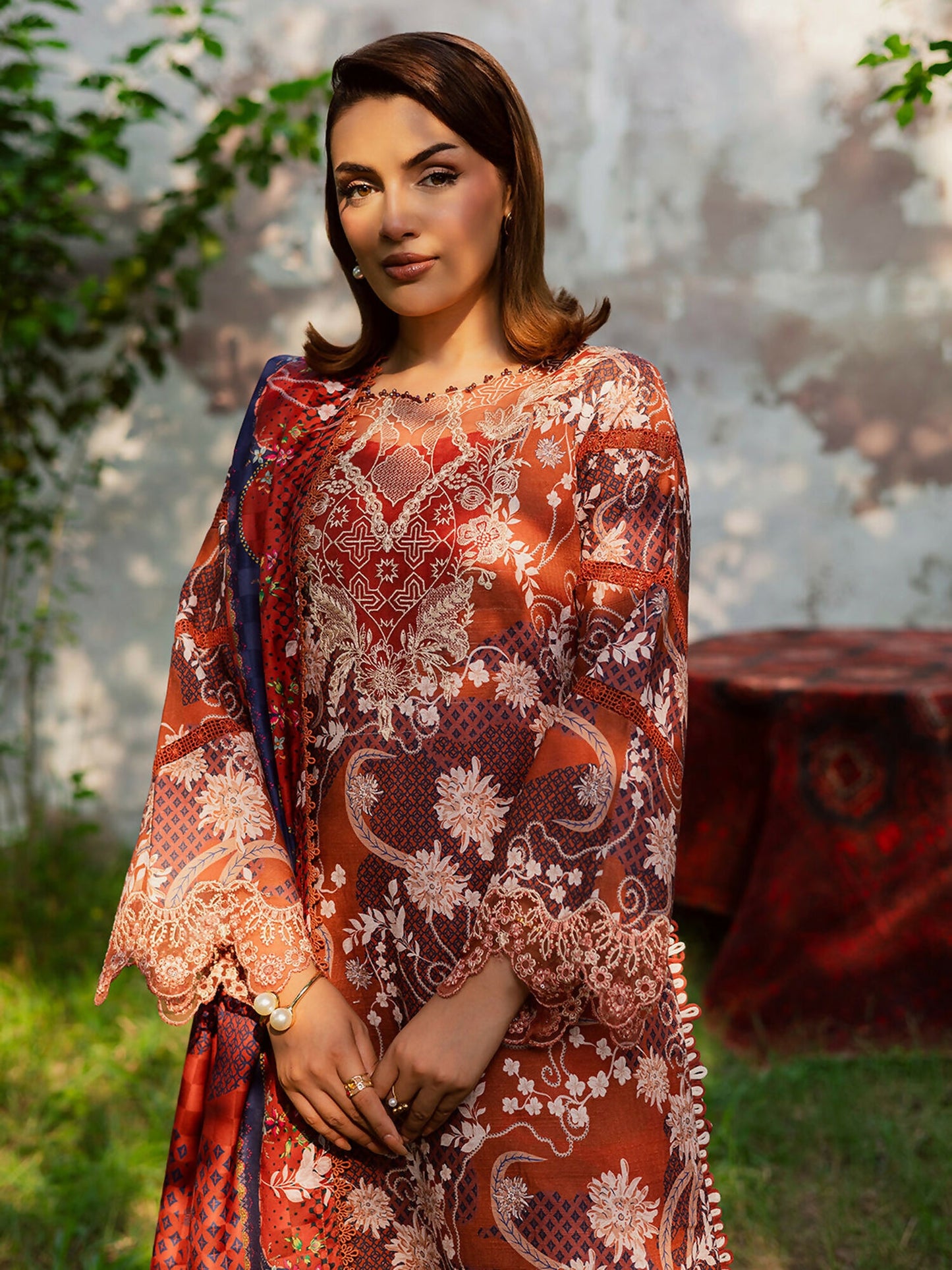 Parishay Rang e Sarma Khaddar Embroidered Unstitched 3-Piece Suit-SAR-02
