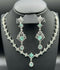 H&A Jewellery One Carat Silver Rhodium Plated Jewellery Set
