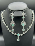 H&A Jewellery One Carat Silver Rhodium Plated Jewellery Set