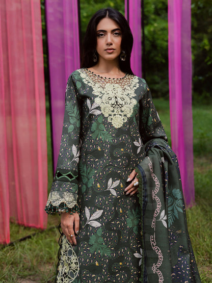 Parishay Rang e Sarma Khaddar Embroidered Stitched 3-Piece Suit-SAR-10