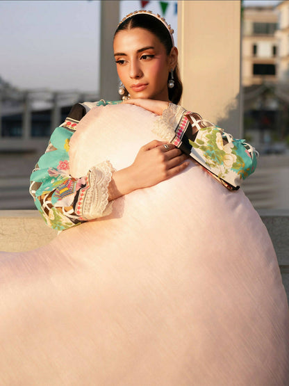 Mahnur Broadway Luxury Lawn'26 Embroidered Unstitched 3-Piece Suit-BW-007