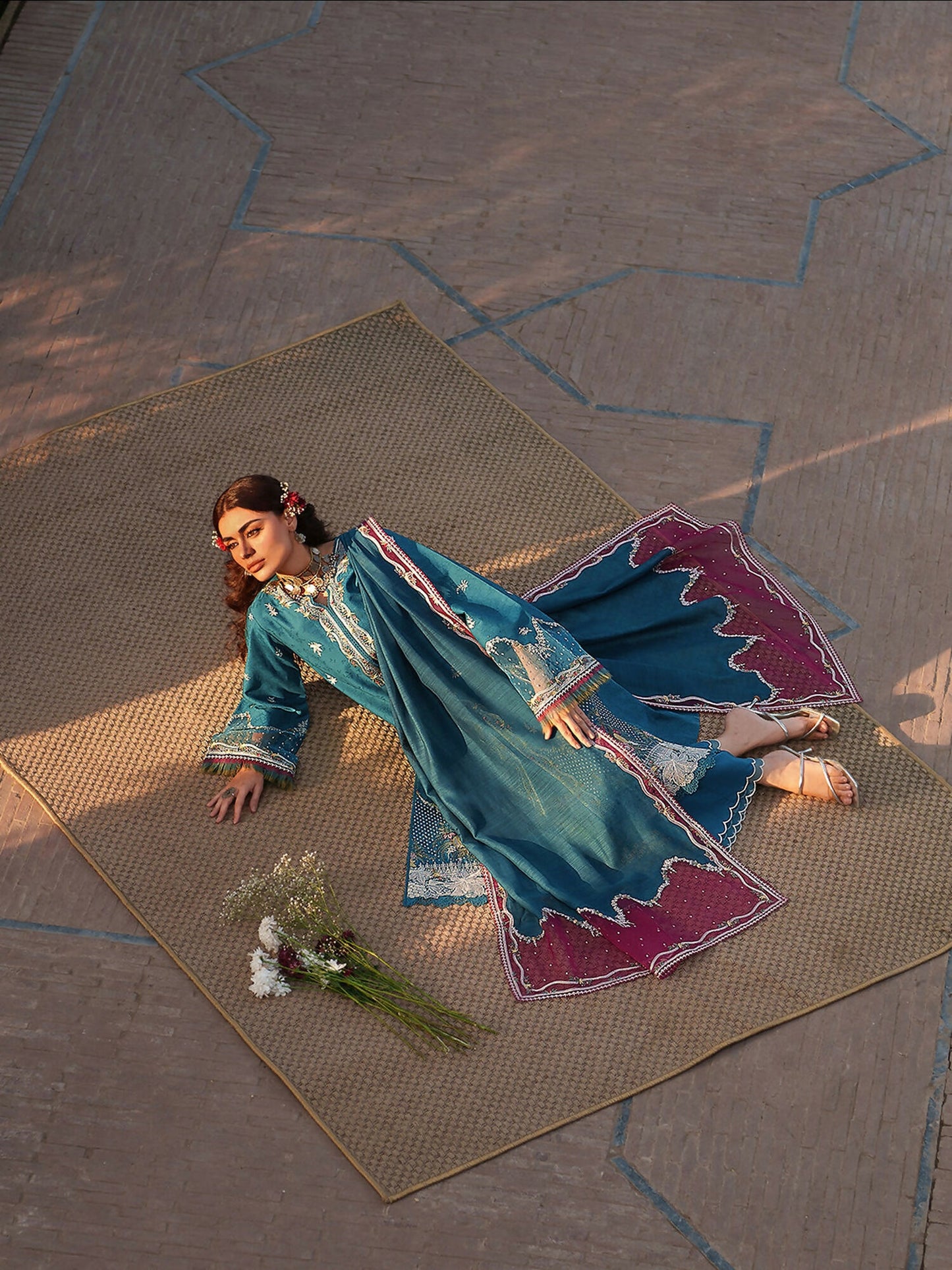 Binilyas Suroor Eid Pret'26 Lawn Embroidered Stitched 3-Piece Suit-243-B