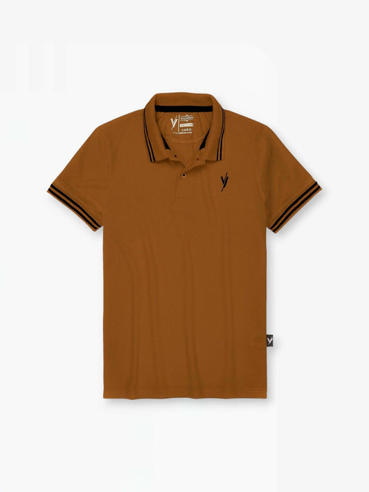 Minimal boys’ plain polo shirt with tipping collar, short sleeves, and embroidered branding – crafted from soft piqué fabric for breathable summer wear