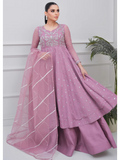 Allure By IH Lehr Chiffon Embroidered Lehenga-Mystic