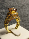 Gold H&A Jewellery Adjustable Ring