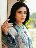 Binilyas Kayra Summer Edit Lawn Embroidered Unstitched 3-Piece Suit-317 - B